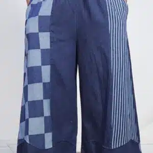 STRIPE & DRAFT CULOTTE JEANS 80655 - Image 2