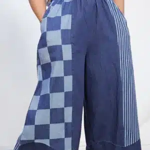 STRIPE & DRAFT CULOTTE JEANS 80655 - Image 4