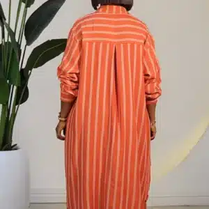 STRIPE LONG SHIRT & PANT SET 6032 - Image 8