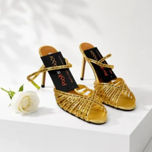 STUD MULTI STRAP TOP HIGH HEEL SANDALS 1850-71 - Image 6