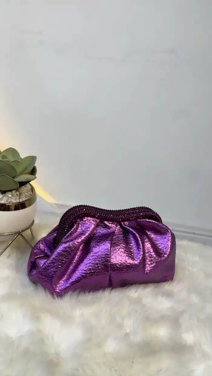 STUD TOP MATTE CLUTCH PURSE 9877 - Image 4