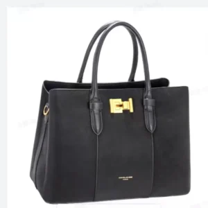 VELVET DOUBLE HANDLE BUCKLE BAG CM8624 - Image 3