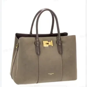 VELVET DOUBLE HANDLE BUCKLE BAG CM8624 - Image 2