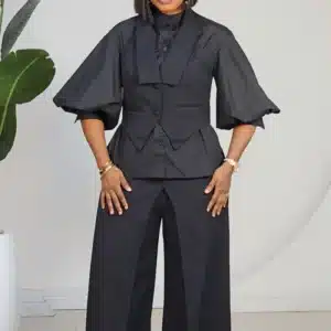 WAIST COAT & OVERLAP PANT SET 1007 - Image 4