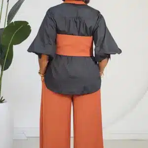 WAIST COAT & OVERLAP PANT SET 1007 - Image 11