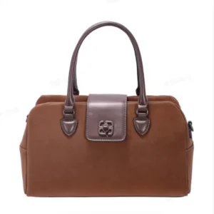 ZIP TOP VELVET DOUBLE HANDLE BAG CM-8560 - Image 2