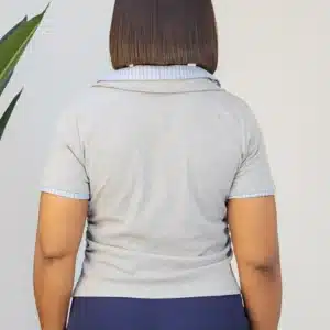 2-TONE STRIPE COLLAR RUCH TSHIRT 23002 - Image 9