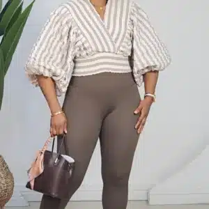 CROSS BACK WAIST LEGGINGS 918 - Image 8