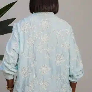 EMBROIDERY GLITTERS LAYERS CHEST SHIRT 90783 - Image 6