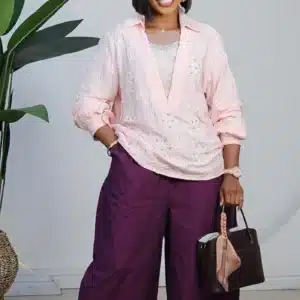 EMBROIDERY GLITTERS LAYERS CHEST SHIRT 90783 - Image 3