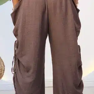 DOUBLE SIDE RUCH POCKET BARREL JOGGERS 2108 - Image 9