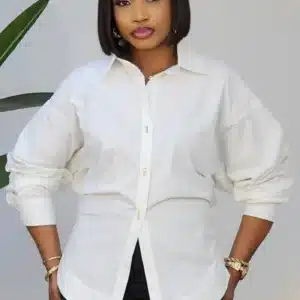 KIMONO SLEEVE CASEMENT WAIST SHIRT 69571 - Image 2