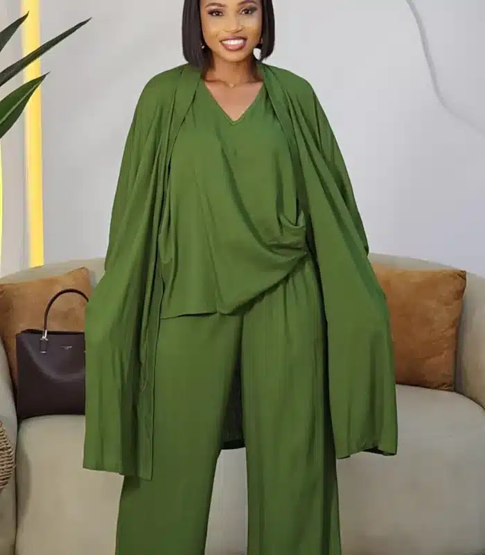 LINEN 3IN1 PANT & KIMONO SET 2708