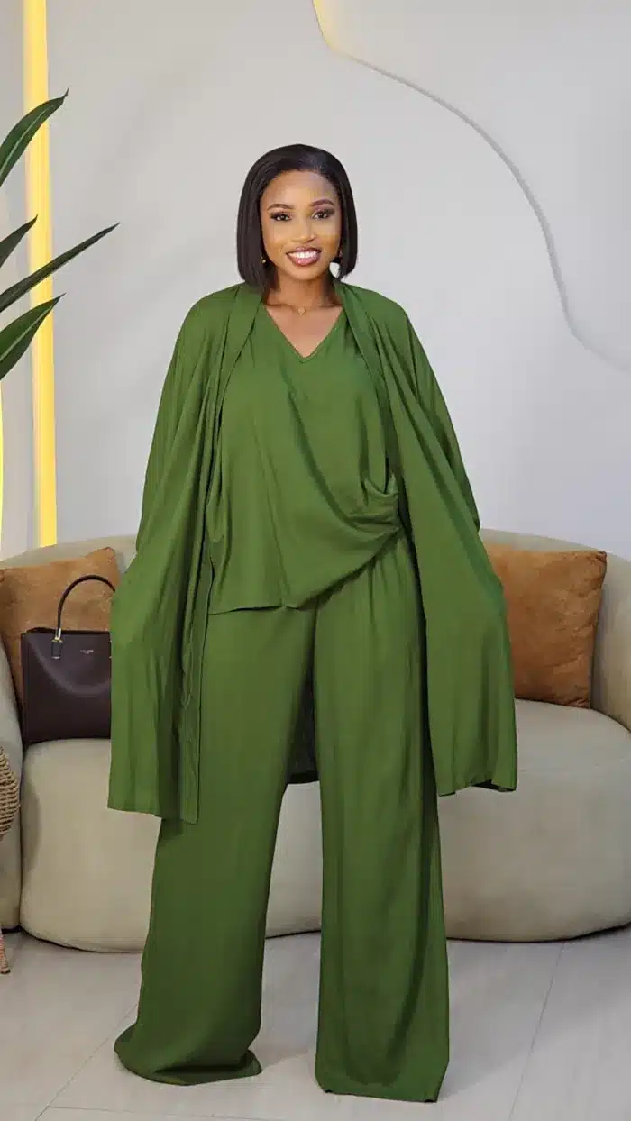 LINEN 3IN1 PANT & KIMONO SET 2708