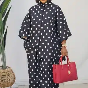 POLKA DOT BAGGY SHIRT & PANT SET 907 - Image 3