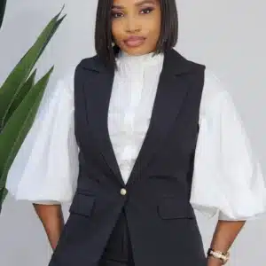 SLEEVELESS KIMONO BLAZER 2807