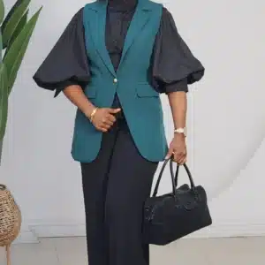 SLEEVELESS KIMONO BLAZER 2807 - Image 8