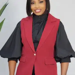 SLEEVELESS KIMONO BLAZER 2807 - Image 2