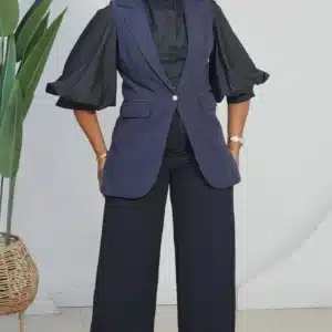 SLEEVELESS KIMONO BLAZER 2807 - Image 7