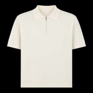 TISSUE CHEST ZIP COLLAR POLO M TSHIRT K2013 - Image 2