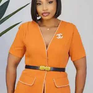 TRIM DETAILED JACKET & PANT SET 88613 - Image 3