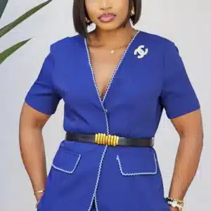 TRIM DETAILED JACKET & PANT SET 88613 - Image 4