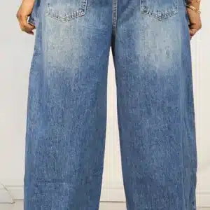 WAIST WRAP ZIP POCKET MOM JEAN 8819 - Image 5