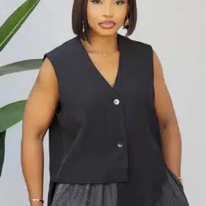 ASYMMETRIC WAIST COAT 85058