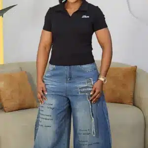 COLLAR DOUBLE SIDE RUCH BODY TSHIRT 263008 - Image 6