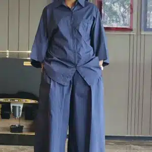 PLAIN BAGGY SHORT SLEEVE SHIRT & PANT SET 6078 - Image 6