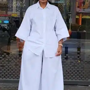 PLAIN BAGGY SHORT SLEEVE SHIRT & PANT SET 6078 - Image 4