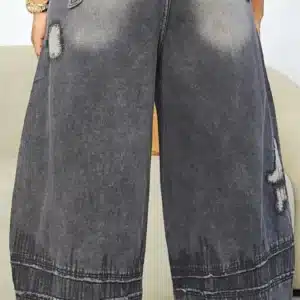 SHREDDED DETAILED BARREL JEAN 8921 - Image 2