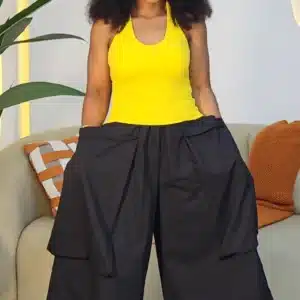 FRONT POCKET CULOTTES ROMPER 82606 - Image 4