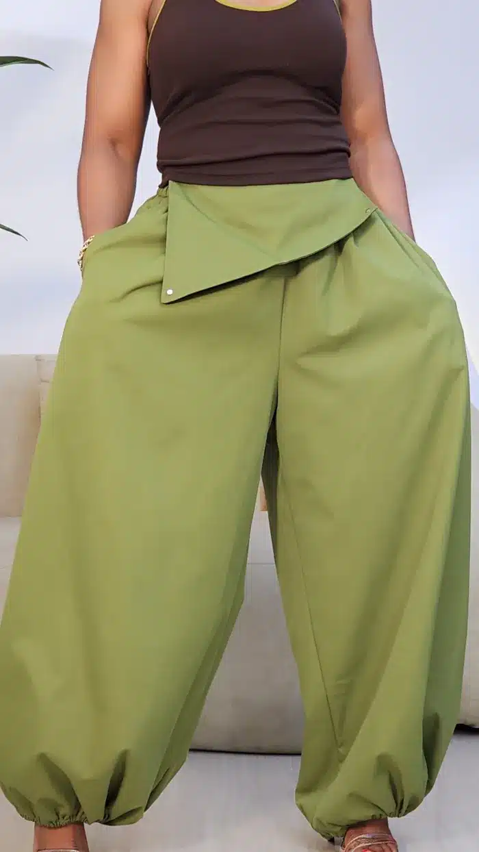 OVERLAP WAIST BALLON PANT 16